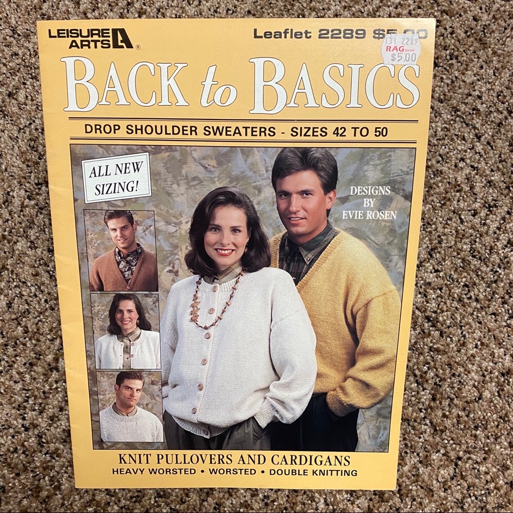Vintage 1992 Sweater knitting patterns Lea…